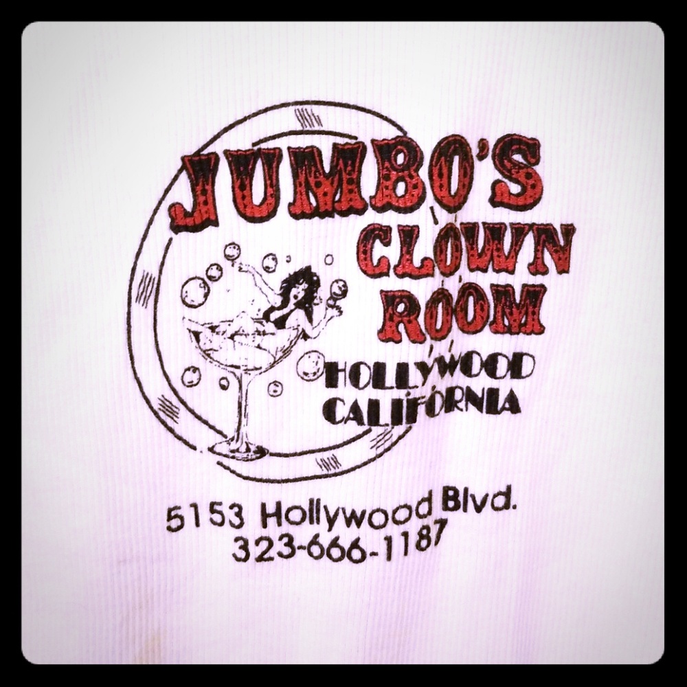 Jumbo's Clown Room retro logo tank top